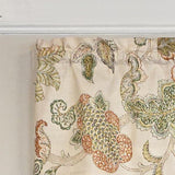RLF Home 100% Cotton High Quality Tila Tailored Window Valance with 1.5" Rod Pocket 50" W X 12" L Cream