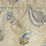 RLF Home 100% Cotton High Quality Beachbound Tailored Window Valance with 1.5" Rod Pocket 50" W X 12" L Blue