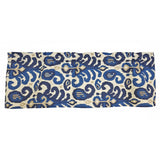 RLF Home 100% Cotton High Quality Tracy Tailored Window Valance with 1.5" Rod Pocket 50" W X 12" L Navy