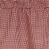 RLF Home 100% Cotton High Quality Minicheck Tailored Window Valance with 1.5