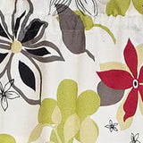 RLF Home 100% Cotton High Quality Aria Tailored Window Valance with 1.5" Rod Pocket 50" W X 12" L Ivory