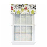RLF Home 100% Cotton High Quality Aria Tailored Window Valance with 1.5" Rod Pocket 50" W X 12" L Ivory