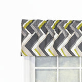 RLF Home 100% Cotton High Quality Legit Tailored Window Valance with 1.5" Rod Pocket 50" W X 12" L Gray