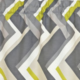 RLF Home 100% Cotton High Quality Legit Tailored Window Valance with 1.5" Rod Pocket 50" W X 12" L Gray