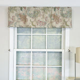 RLF Home 100% Cotton High Quality Tila Tailored Window Valance with 1.5" Rod Pocket 50" W X 12" L Gray