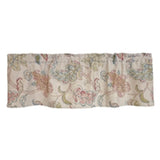RLF Home 100% Cotton High Quality Tila Tailored Window Valance with 1.5" Rod Pocket 50" W X 12" L Gray