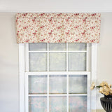 RLF Home 100% Cotton High Quality Flor Tailored Window Valance with 1.5" Rod Pocket 50" W X 12" L Natural