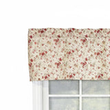 RLF Home 100% Cotton High Quality Flor Tailored Window Valance with 1.5" Rod Pocket 50" W X 12" L Natural
