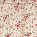 RLF Home 100% Cotton High Quality Flor Tailored Window Valance with 1.5" Rod Pocket 50" W X 12" L Natural