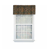 RLF Home 100% Cotton High Quality Espadas Tailored Window Valance with 1.5" Rod Pocket 50" W X 12" L Hunter