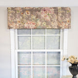 RLF Home 100% Cotton High Quality Monte Cristo Tailored Window Valance with 1.5" Rod Pocket 50" W X 12" L Gray