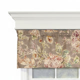 RLF Home 100% Cotton High Quality Monte Cristo Tailored Window Valance with 1.5" Rod Pocket 50" W X 12" L Gray