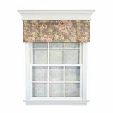 RLF Home 100% Cotton High Quality Monte Cristo Tailored Window Valance with 1.5" Rod Pocket 50" W X 12" L Gray