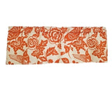 RLF Home 100% Cotton High Quality Love Bird Tailored Window Valance with 1.5" Rod Pocket 50" W X 12" L Orange
