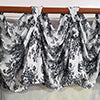 RLF Home Baroque 3-S Victory 100% Cotton Tab Top Swag Window Curtain 54
