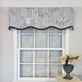 RLF Home French Country Ruffled Provance Window Valance 100% Cotton Lined Rod Pocket 50" x 17"