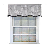 RLF Home French Country Ruffled Provance Window Valance 100% Cotton Lined Rod Pocket 50" x 17"