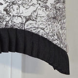 RLF Home French Country Ruffled Provance Window Valance 100% Cotton Lined Rod Pocket 50" x 17"