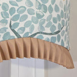 RLF Home Tree Bird Ruffled Provance Window Valance 100% Cotton Lined Rod Pocket 50" x 17"