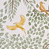 RLF Home Tree Bird Ruffled Provance Window Valance 100% Cotton Lined Rod Pocket 50" x 17"