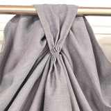 RLF Home 3-S Classic Victory Swag Window Valance 100% Cotton Tab Top 54" x 25" Grey