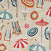 RLF Home 100% Cotton Umbrellas Provance With Ivory Lining Rod Pocket Window Valance 50