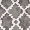 RLF Home 100% Cotton Lattice Regal With Ivory Lining Rod Pocket Window Valance 50" x 17" Gray