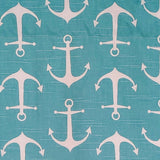 RLF Home 100% Cotton Sinker Regal With Ivory Lining Rod Pocket Window Valance 50" x 17" Aqua