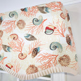 RLF Home 100% Cotton Nautilus Provance With Ivory Lining Rod Pocket Window Valance 50" x 17" Orange