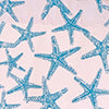 RLF Home 100% Cotton StarFish Regal With Ivory Lining Rod Pocket Window Valance 50