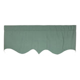 RLF Home Soft Duck Regal Window Valance 100% Cotton Lined Rod Pocket 50" x 17" Green
