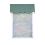 RLF Home Soft Duck Regal Window Valance 100% Cotton Lined Rod Pocket 50" x 17" Green