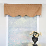 RLF Home Mini Woven Regal Window Valance 100% Cotton Lined Rod Pocket 50" x 17" Multi