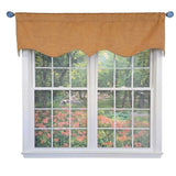 RLF Home Mini Woven Regal Window Valance 100% Cotton Lined Rod Pocket 50" x 17" Multi