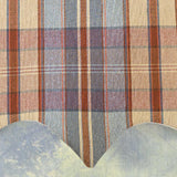 RLF Home Tartan Plaid Regal Window Valance 100% Cotton Lined Rod Pocket 50" x 17" Multi