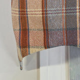 RLF Home Tartan Plaid Regal Window Valance 100% Cotton Lined Rod Pocket 50" x 17" Multi