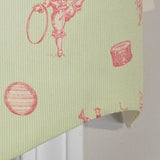RLF Home Circus Provance Window Valance 100% Cotton Lined Rod Pocket 50" x 17"