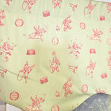 RLF Home Circus Provance Window Valance 100% Cotton Lined Rod Pocket 50" x 17"