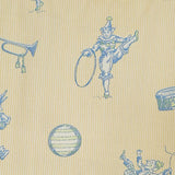RLF Home Circus Provance Window Valance 100% Cotton Lined Rod Pocket 50" x 17"
