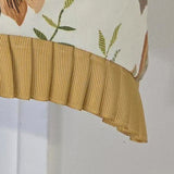 RLF Home Tanzibar Ruffled Provance Window Valance 100% Cotton Lined Rod Pocket 50" x 17" Orange