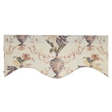 RLF Home Urn Corded Cornice Window Valance 100% Cotton Lined Rod Pocket 50" x 17" Purple