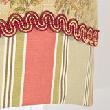 RLF Home Palm Springs Trimmed Glory Window Valance 100% Cotton Lined Rod Pocket 50" x 17" Beige