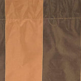 RLF Home Pascal Stripe Tailored Window Valance 100% Cotton Lined Rod Pocket 50" x 17" Brown