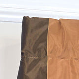 RLF Home Pascal Stripe Tailored Window Valance 100% Cotton Lined Rod Pocket 50" x 17" Brown