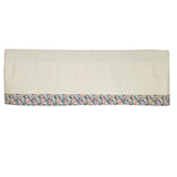 RLF Home Petite Flowers Banded Window Valance 100% Cotton Lined Rod Pocket 50" x 17" Multi