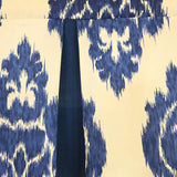 RLF Home Flame Pleated Window Valance 100% Cotton Rod Pocket 50" x 17" Blue