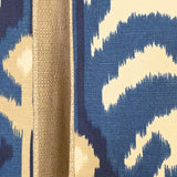 RLF Home Tracy Pleated Window Valance 100% Cotton Rod Pocket 50" x 17" Blue