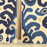 RLF Home Tracy Pleated Window Valance 100% Cotton Rod Pocket 50" x 17" Blue