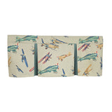 RLF Home Air Show Pleated Window Valance 100% Cotton Rod Pocket 50" x 17" Multi