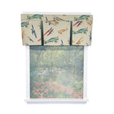 RLF Home Air Show Pleated Window Valance 100% Cotton Rod Pocket 50" x 17" Multi